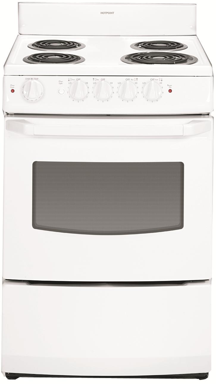 Hotpoint 24" Freestanding Electric Range VanDrie Home Furnishings